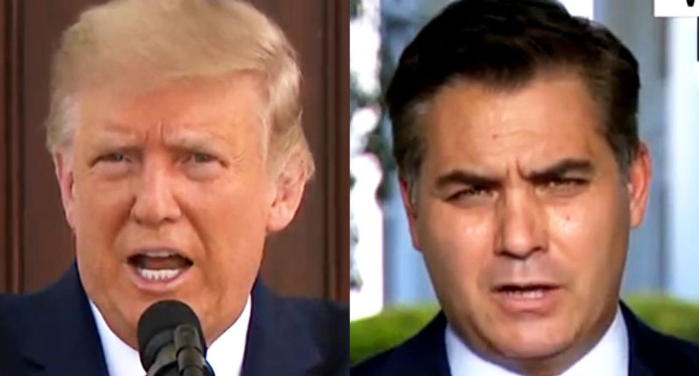 CNN's Jim Acosta slams Trump for holding a 'campaign rally' at the White House 'disguised' as a COVID-19 briefing