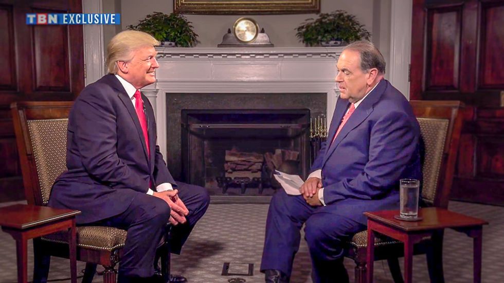 'We will forever vote for you': Huckabee vows permanent allegiance to Trump in Christian TV interview