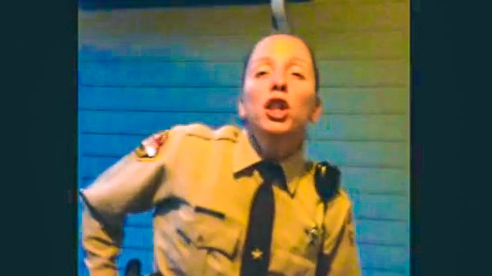 NC deputy goes berserk, snatches phones from family after recording proves she 'lied'