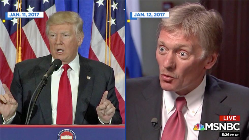 ‘They used the exact same fake cover story’: MSNBC's Ari Melber says Trump and Russia worked together