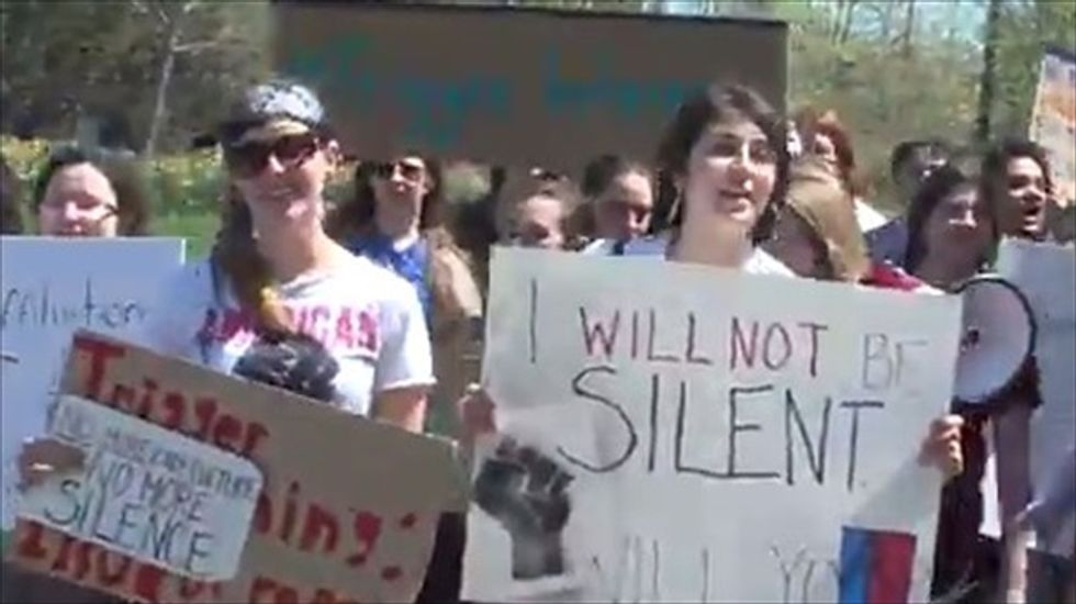 San Diego State bans fraternity over dildo stunt during anti-rape march
