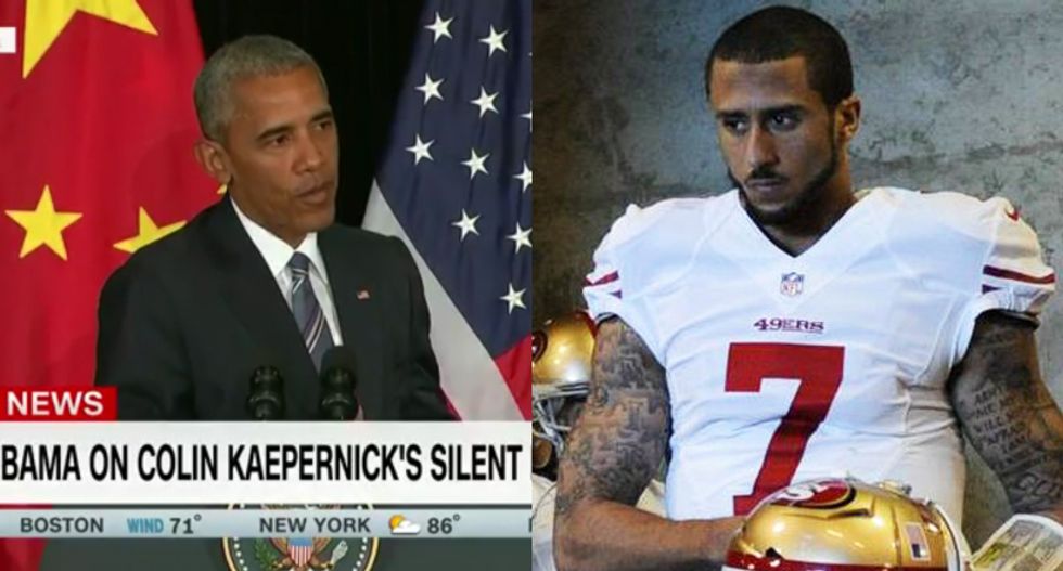 Internet racists melt down after 'resentful mulatto' Obama defends Kaepernick's right to protest