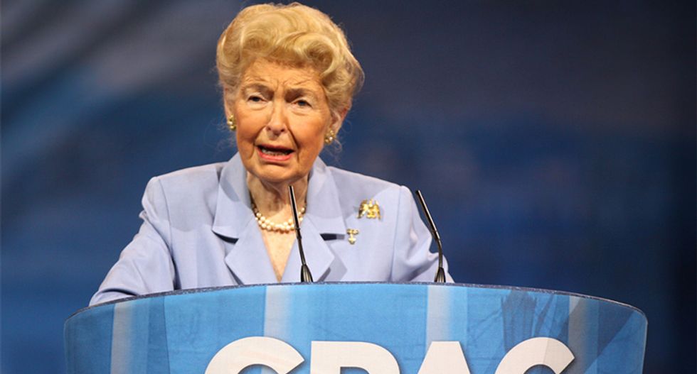 Anti-feminist Phyllis Schlafly's philosophy perfectly captured in 15 disturbing quotes