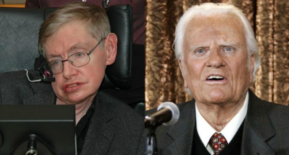 Christian website editor: Stephen Hawking was kept alive by Satan to counter Billy Graham's gospel