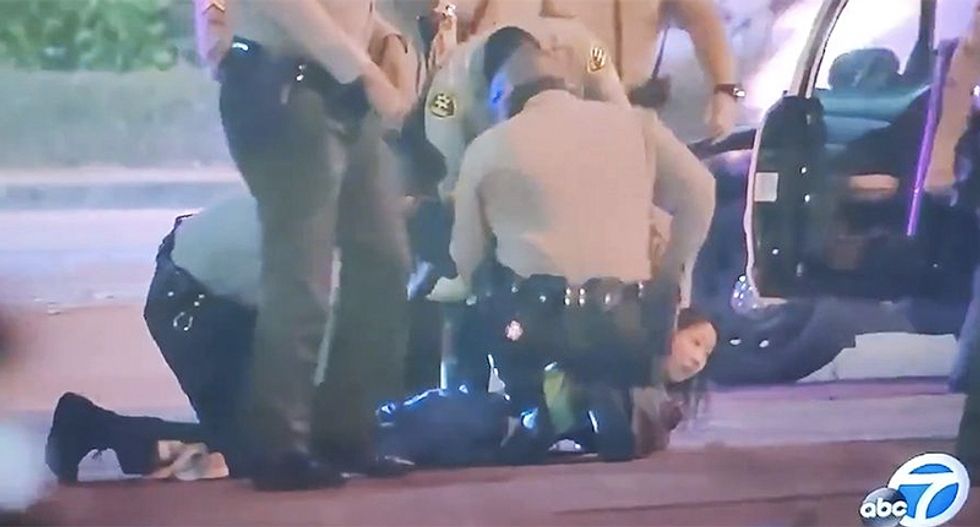 Video catches Los Angeles sheriffs in lie about events outside hospital where ambushed cops were recovering