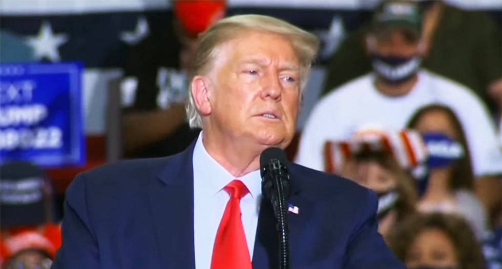 Trump-loving company profits off COVID-19 fears after hosting illegal indoor rally for the president