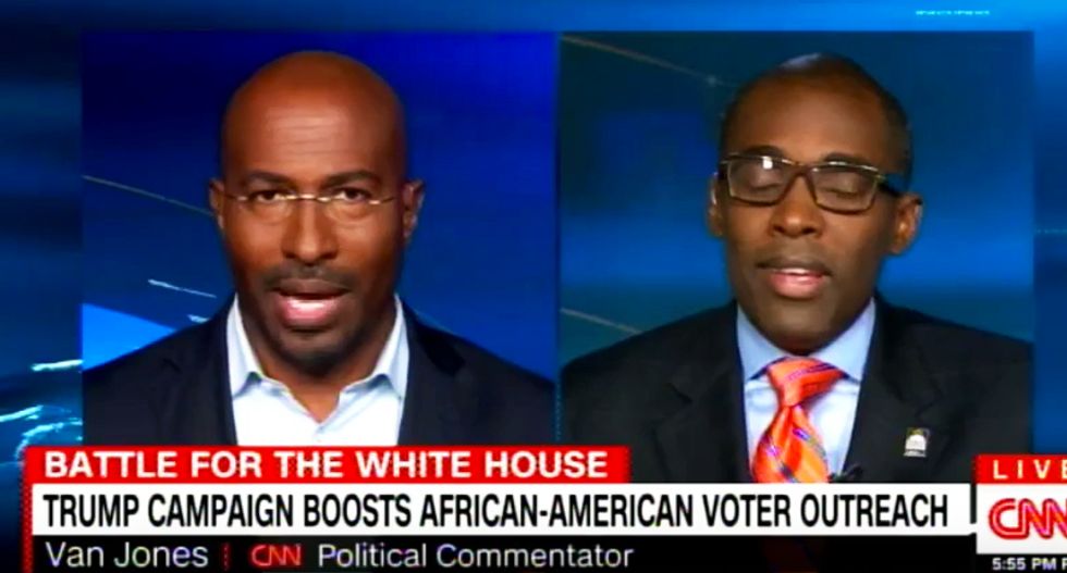 Van Jones bursts Trump fan's bubble: Hillary's doing better with blacks than Obama