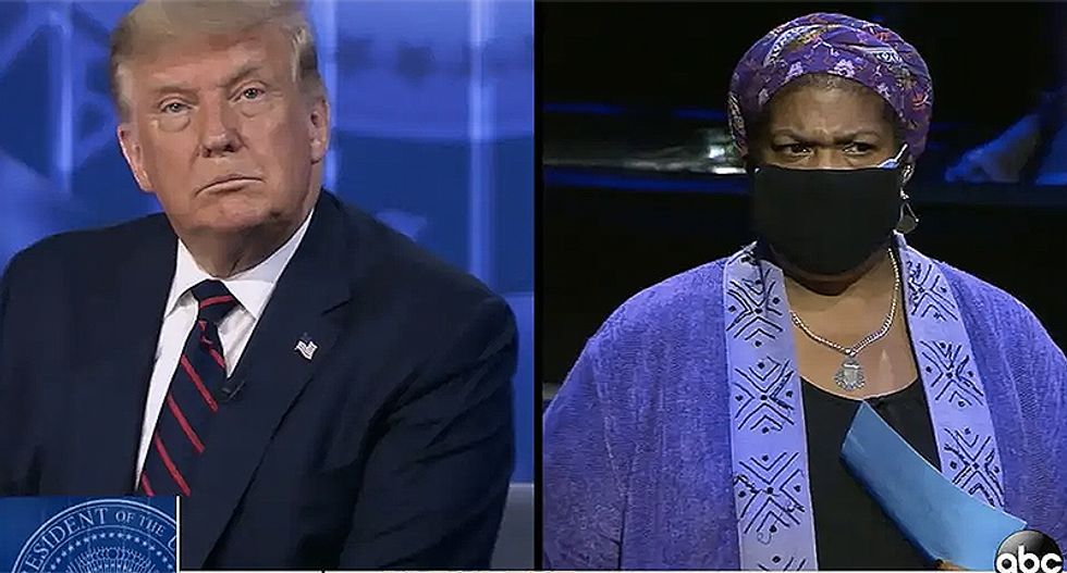Professor who told Trump to let her finish says she cried after the event: ‘He didn’t answer any of our questions’
