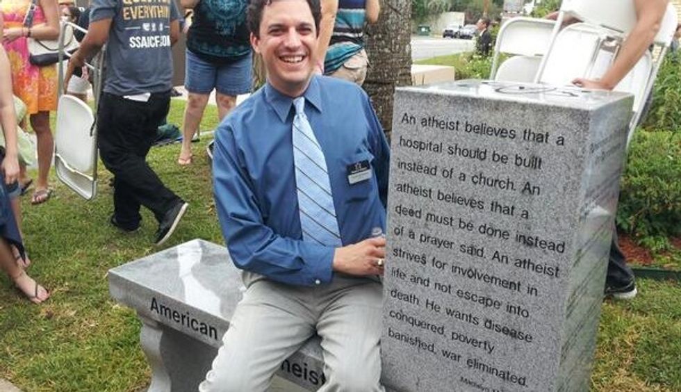 Florida atheists barred from placing Founding Father quotes next to religious monument