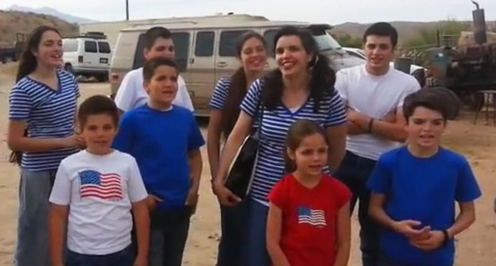 Kansas mom who took kids to sing for Oregon militants arrested for assaulting cop during eviction