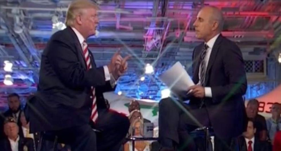 Matt Lauer pitches Trump a ridiculous softball: 'Will you be prepared on day one?'