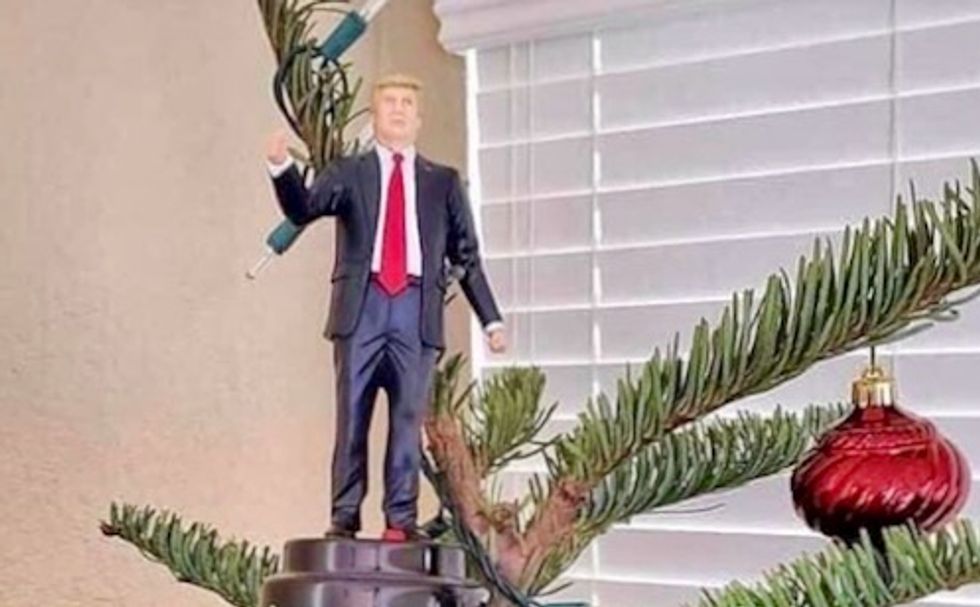 Donald Trump Jr. shared this insane Christmas meme about his father and the takedowns are Hallelujah glorious