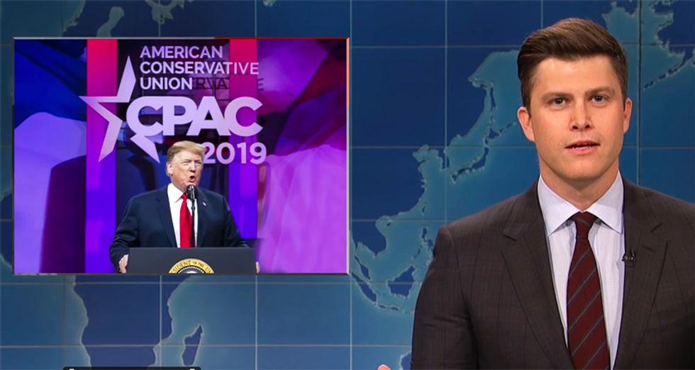 SNL's Weekend Update shreds Trump's unhinged CPAC speech: 'What the  hell was that?'