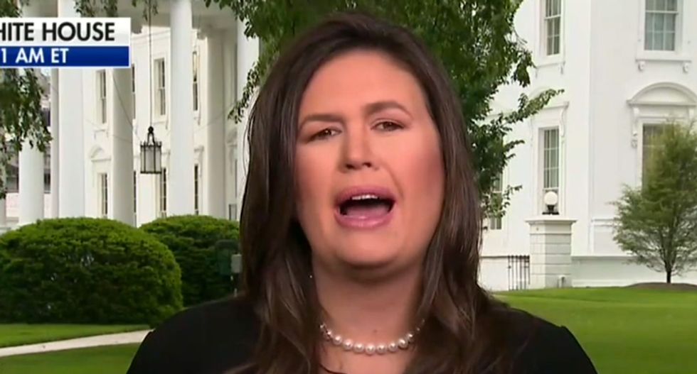 Sarah Sanders lashes out at FBI on Fox & Friends: They're the real criminals for launching 'completely insane' Trump probe