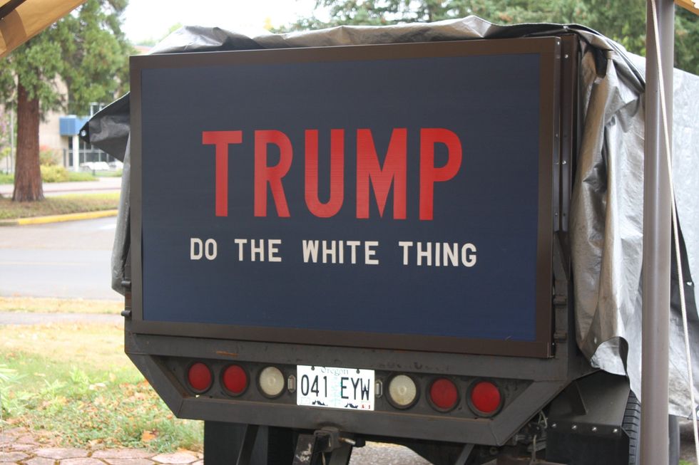 'Do the white thing': Infamous Oregon neo-Nazi covers his truck in racist pro-Trump slogans