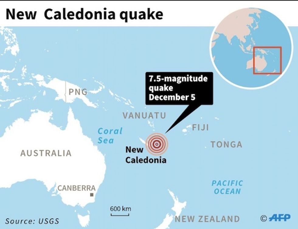 7.5 quake off New Caledonia triggers tsunami but no damage