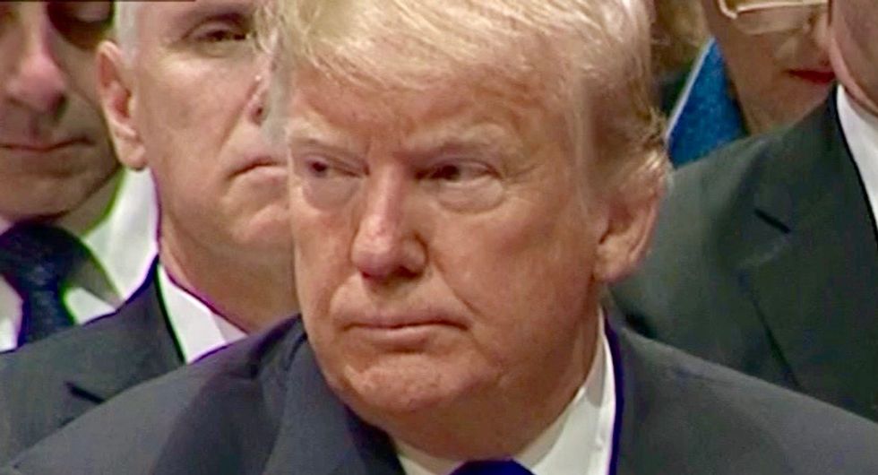 That time President Trump dumped wine on a reporter -- and bragged about it