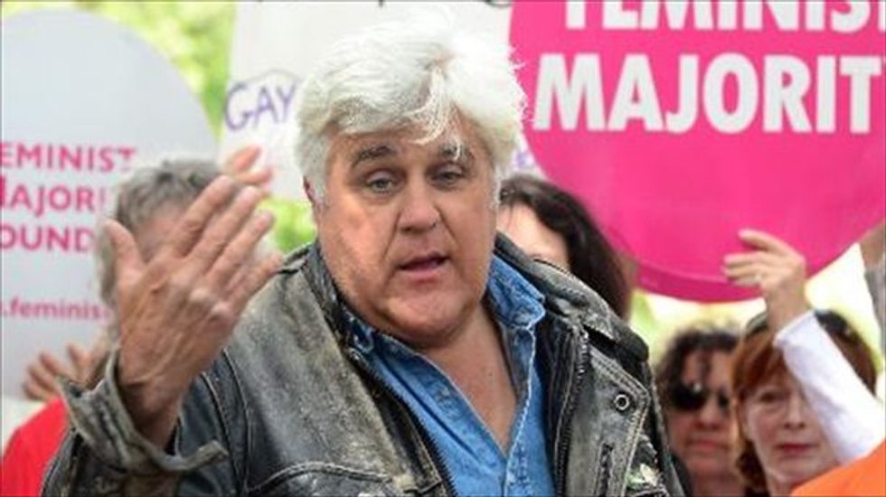 Jay Leno thinks the current crop of late night hosts need to cut back on the Trump bashing