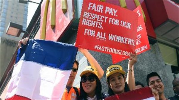 Fast-food workers set to launch wages protest in 150 U.S. cities and 33 countries