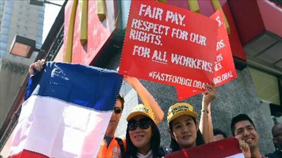 Fast-food workers set to launch wages protest in 150 U.S. cities and 33 countries