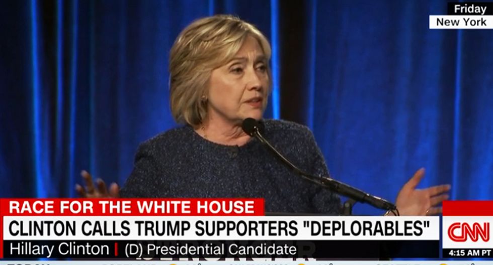 Hillary puts Trump's racist supporters in 'basket of deplorables' -- and the Internet loses its mind