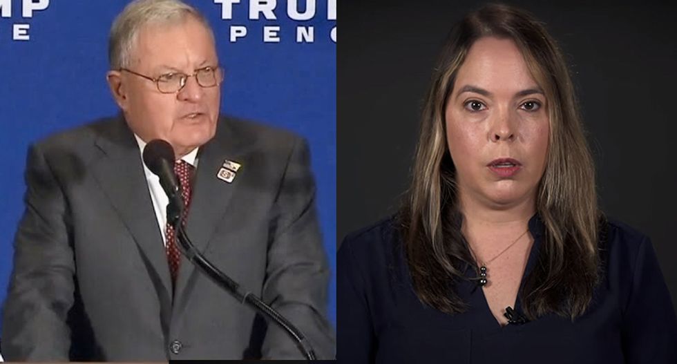 Former aide calls out Pence adviser for lying about her to protect Trump — and shows off his gift as evidence