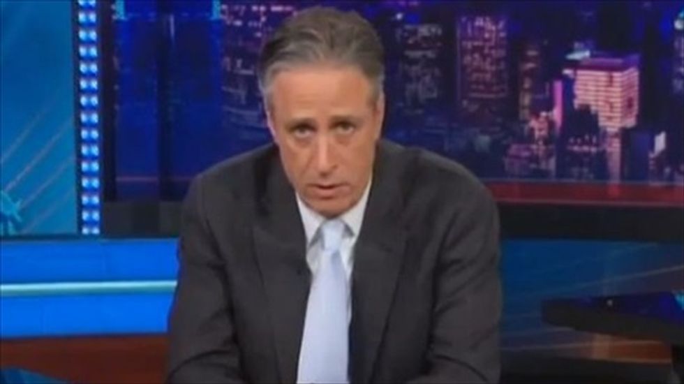 Jon Stewart tells NY lawmakers: The people do not give a f*ck what you think of yogurt