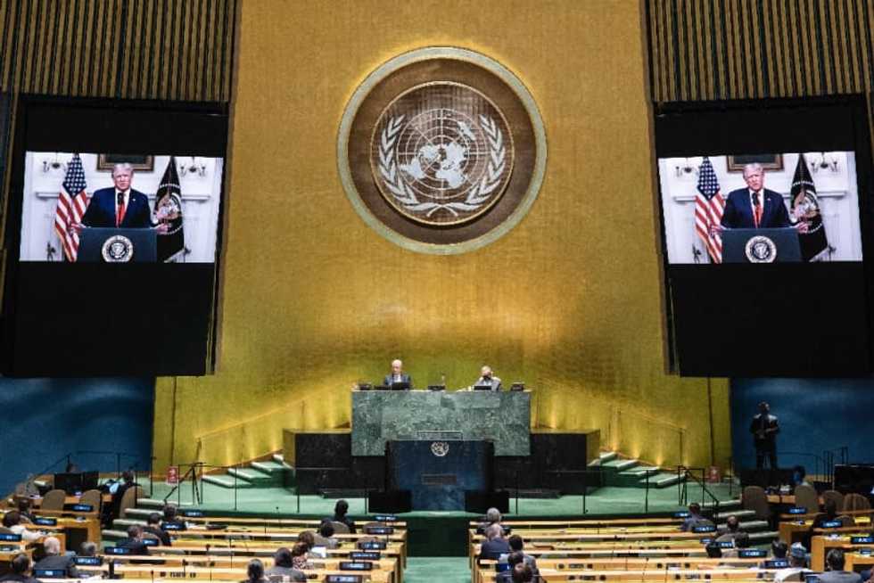 Trump lashes China as UN warns against 'Cold War'