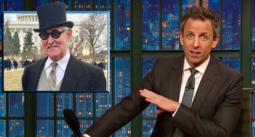 Watch: Seth Meyers hilariously mocks the entire pathetic Trump crime family