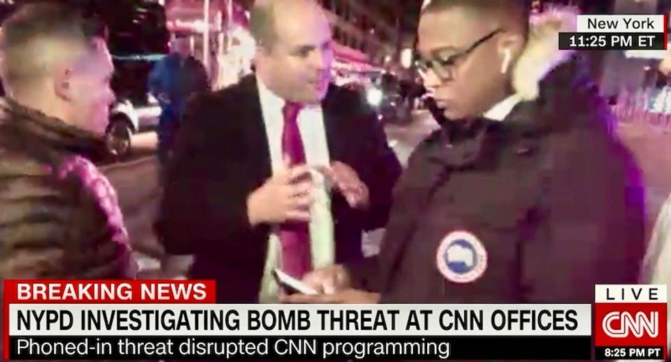 'The timing is suspicious' Watch CNN's Don Lemon report from outside studio after bomb threat