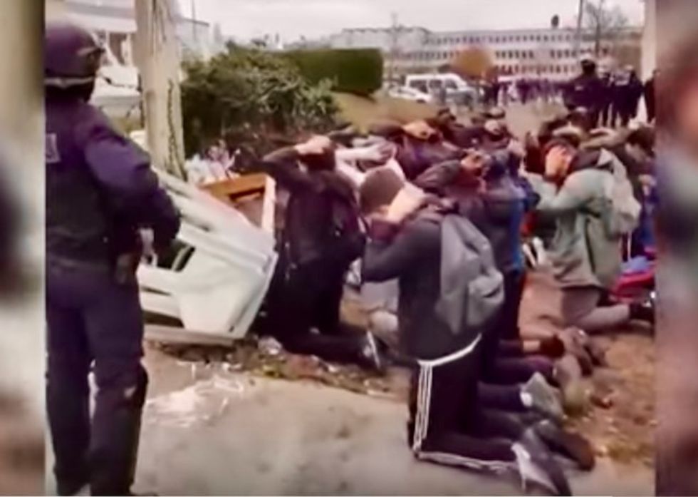 Outcry over mass teen roundup as France braces for more protests