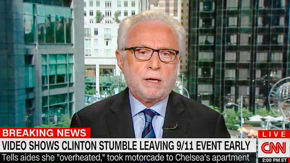 WATCH: CNN's Wolf Blitzer replays Clinton 'stumbling' clip 40 times in 10 minutes