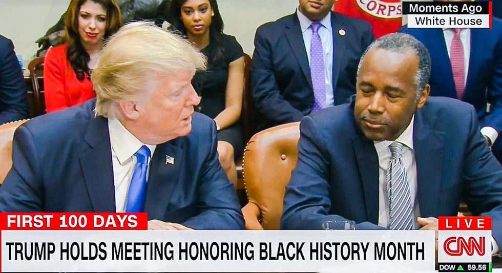 ‘We love you’: Trump ‘honors’ Black History Month by having black people shower him with praise