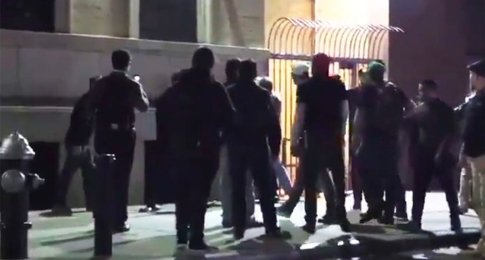 WATCH: Proud Boys mob involved in brutal beating outside of event at New York's Metropolitan Republican Club