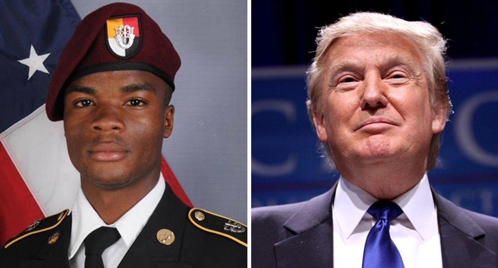Trump finally calls widow of fallen Army soldier -- only to tell her 'he knew what he signed up for'