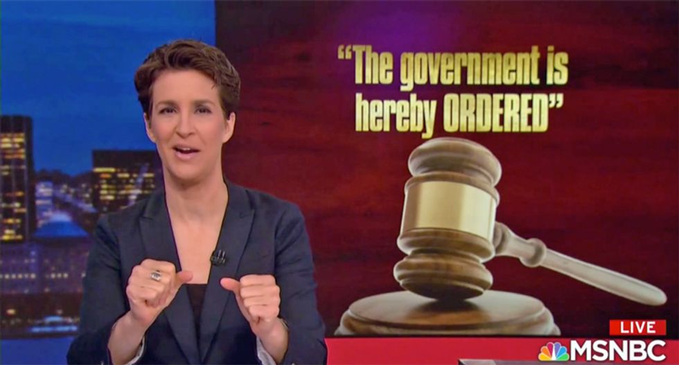 Rachel Maddow connects Trump's personal 'goon squad' to Mike Flynn obstruction call