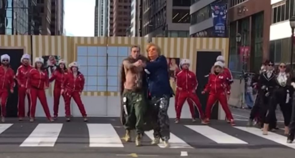 Philadelphia New Years Day parade ridicules 'pee tape'-clutching Donald Trump in hilarious dance routine
