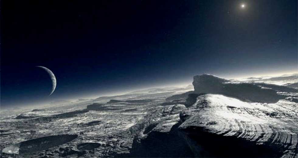 This is what it would look like to land on Pluto