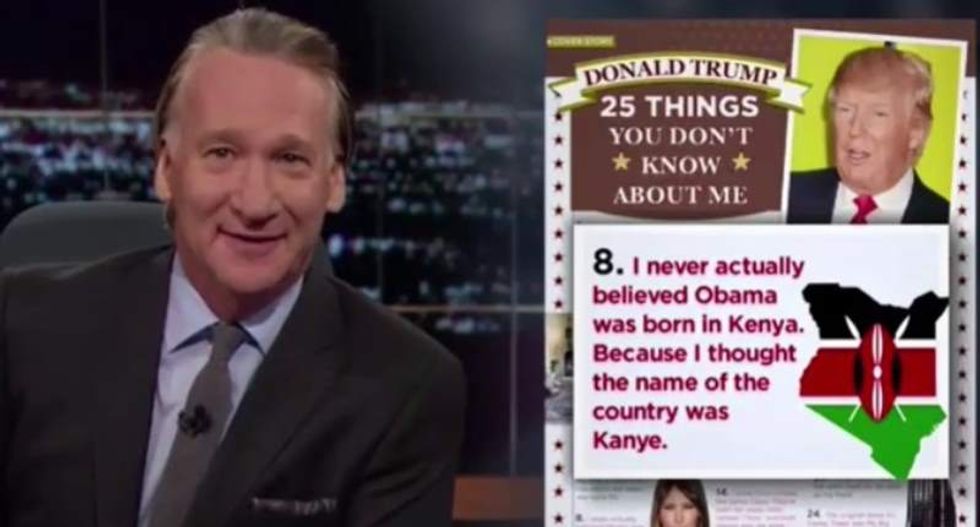 Bill Maher ‘exposes’ how Trump can peel bananas with his feet in hilarious ’25 facts’ send up
