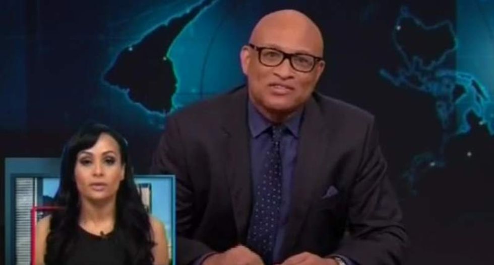A departing Larry Wilmore scorches 'spokesgoblin' Katrina Pierson and 'existential threat' Trump