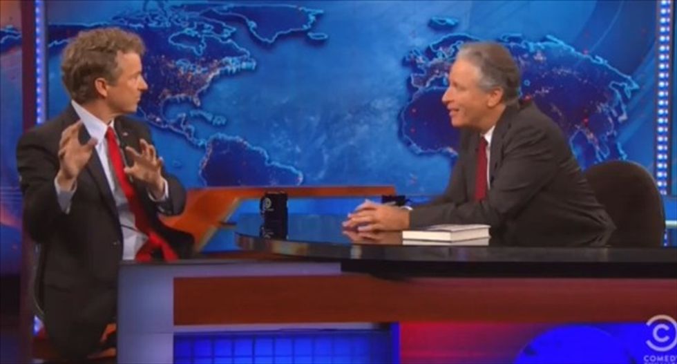 Jon Stewart calls Rand Paul out on 'religious freedom': Don't Christians sell cakes to adulterers?