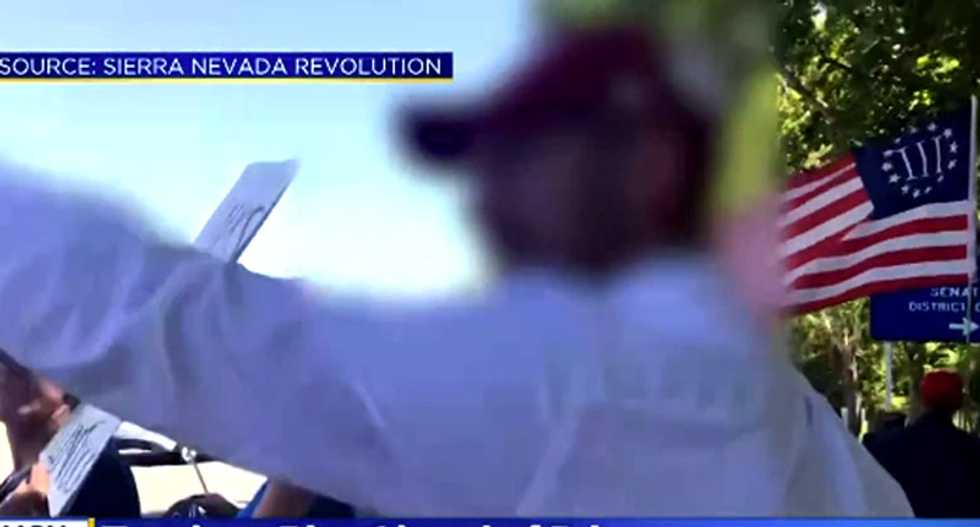 ‘I’m a walking hate crime’: California Trump supporter caught on video harassing elderly women