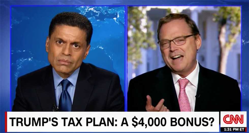 Top Trump economic advisor smugly rips tax plan critics -- then refuses to stake his reputation on outcome
