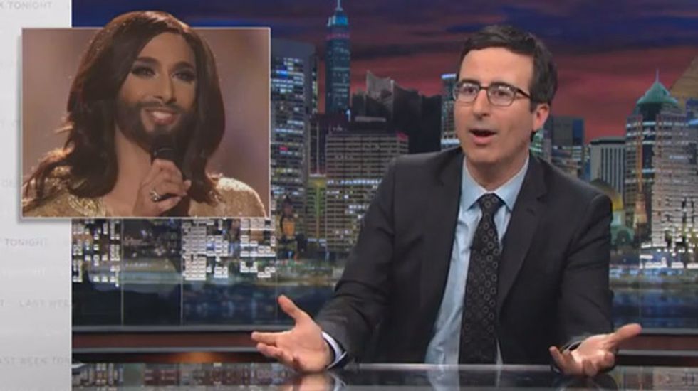 John Oliver: Ukraine and Russia went to war this weekend, and a bearded diva won