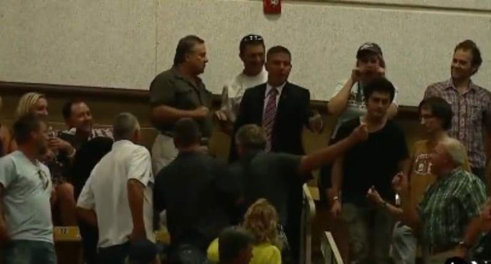 WATCH: Trump fan caught on video punching and slapping protesters --  and getting away with it