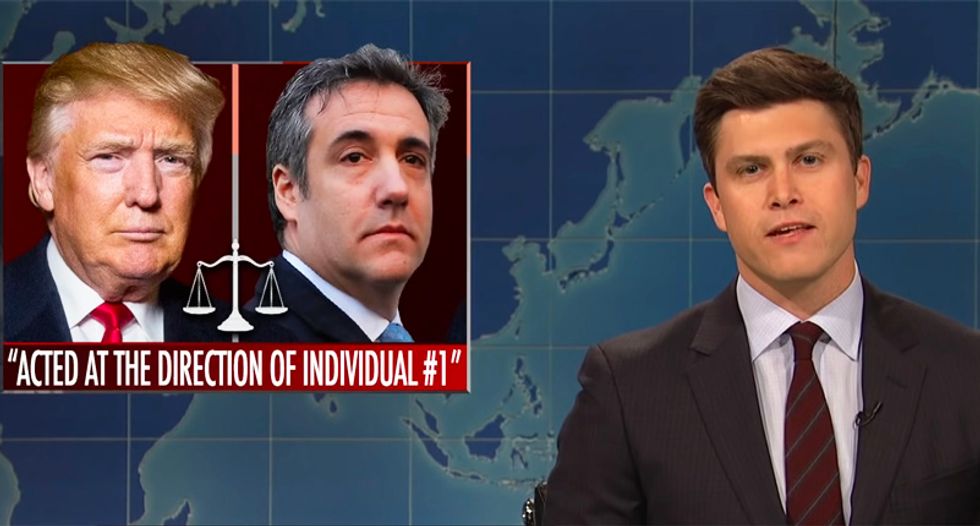 WATCH: SNL's Weekend Update rips apart Trump for pretending he's not 'Individual-1' in Mueller report