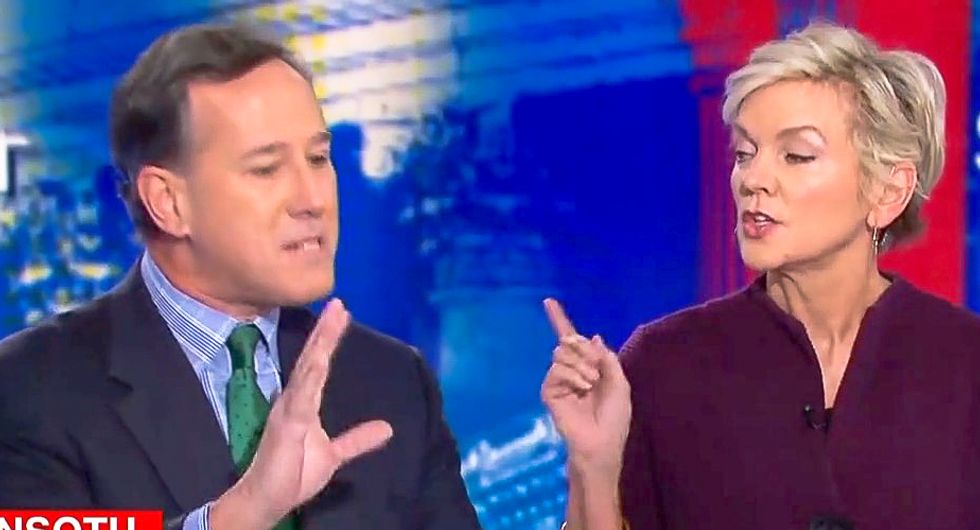 'You voted to impeach Clinton': CNN's Jennifer Granholm wallops Rick Santorum for hypocrisy over Trump crimes