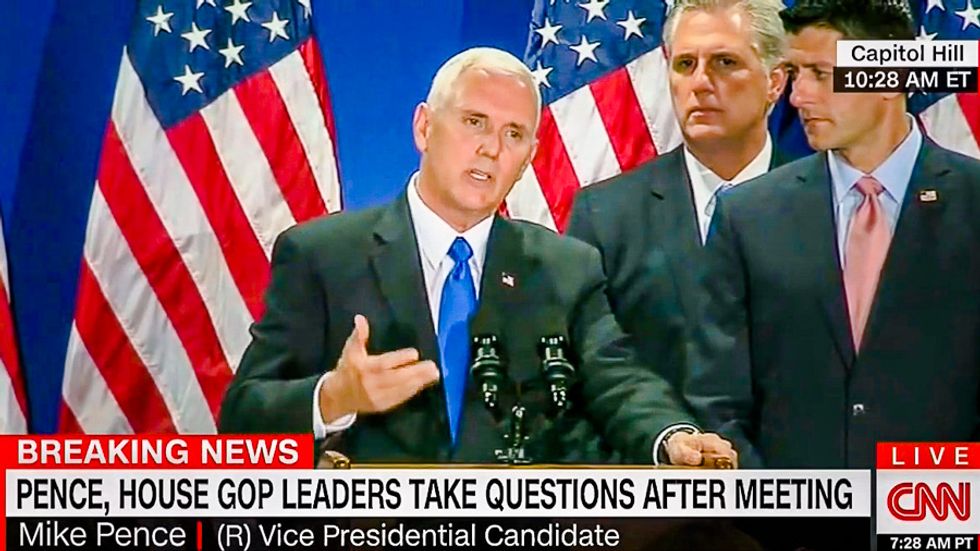 Mike Pence says denouncing David Duke as 'deplorable' is 'name calling' -- but it's just the truth