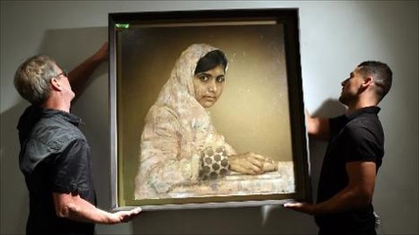 Portrait of activist Malala Yousafzai sells for $102,500 in benefit auction for Nigerian girls