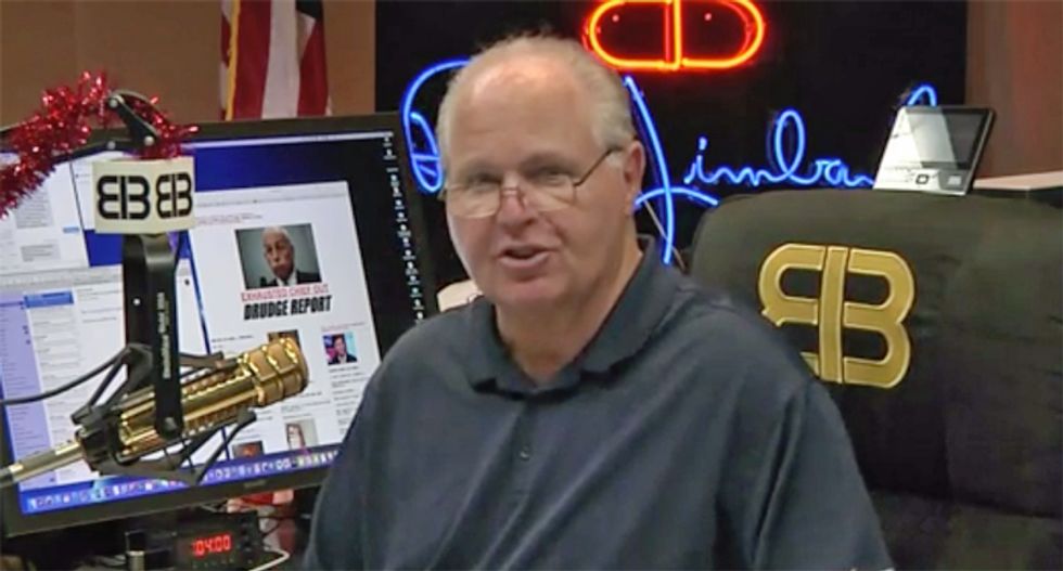 Rush Limbaugh whines that impeachment talk is about ‘trying to dispirit’ Trump supporters